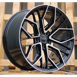 R19x9.5 5X112 ET 20 66.5 HX015F (3S5981) Black Polished (MB) For HAXER (K4) (HYBRID FORGED)