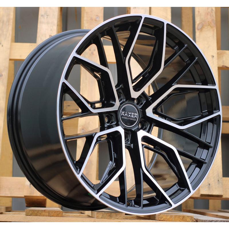 R19x9.5 5X112 ET 20 66.5 HX015F (3S5981) Black Polished (MB) For HAXER (K4) (HYBRID FORGED) R19x9.5 5X112 ET 20 66.5 HX015F (3S5981) Black Polished (MB) For HAXER (K4) (HYBRID FORGED)