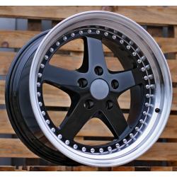 R18x8.5 5X120 ET 30 72.6 B1161 Black+Polished Lip (BLPL) For BMW (Z1) (REAR+FRONT)