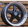 R18x8.5 5X120 ET 30 72.6 B1161 Black+Polished Lip (BLPL) For BMW (Z1) (REAR+FRONT)