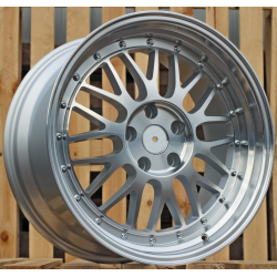 R17x7.5 5X120 ET 34 72.6 A1025 Polished Silver (MS) For RACIN (P) (Style BBS)
