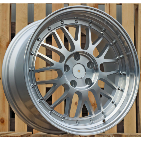 R17x7.5 5X120 ET 34 72.6 A1025 Polished Silver (MS) For RACIN (P) (Style BBS)