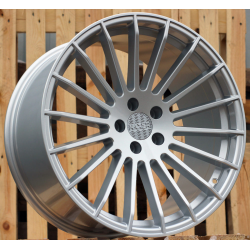 R20x10.5 5X112 ET 40 66.6 A1227 (HX010) Silver Shining (SS) For HAXER (P) (Rear+Front (NEW CAP))