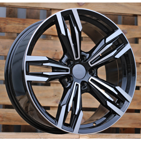 R19x9.5 5X120 ET 38 72.6 BY983 Black Polished (MB) For BMW (P) (Rear+Front)