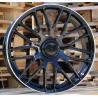 R20x8 5X112 ET 40 66.6 B1268 Black+Polished Lip (BLPL) For MER (Z1) (Rear+Front)