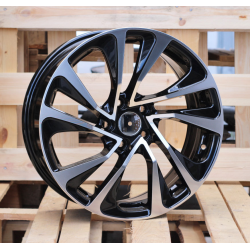 R17x7 5X108 ET 25 65.1 E1011 (FR387) Black Polished (MB) For CITRO (D4+R)
