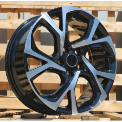 R18x7 5X114.3 ET 50 60.1 FE132 (BYD1722) Black Polished (MB) For TOYOT (Z1)