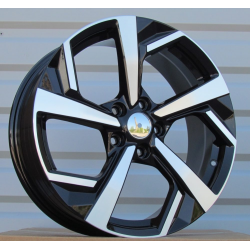 R18x7 5X114.3 ET 40 66.1 FE174 Black Polished (MB) For NISS (K7)
