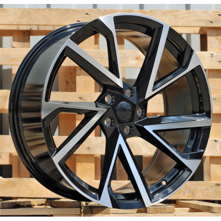 R17x7 5X112 ET 40 57.1 FE181 (BK5804) Black Polished (MB) For SKODA (D4+D1+P)