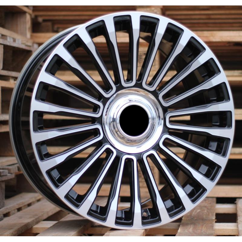 R21x9.5 5X112 ET 46 66.6 B1365 Black Polished (MB) For MER (P) (MANSORY) R21x9.5 5X112 ET 46 66.6 B1365 Black Polished (MB) For MER (P) (MANSORY)