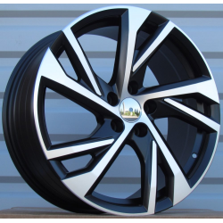 R19x8 5X108 ET 45 63.3 FE183 Black Polished (MB) For VOLVO (R+K7)