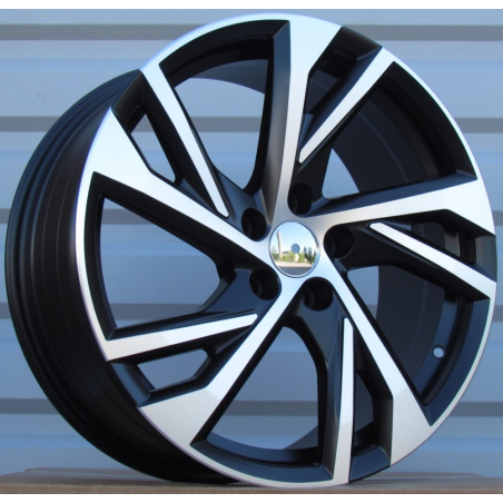 R19x8 5X108 ET 45 63.3 FE183 Black Polished (MB) For VOLVO (R+K7)