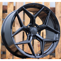 R20x8.5 5X112 ET 40 66.5 HX04F Black (BL) For HAXER (K4+K2) (HYBRID FORGED (Max Load 815kg.))