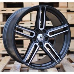R20x10 5X114.3 ET 35 73.1 B1382 Black Polished Half Matt+Powder Coating (MBHMPC) For RACIN (P1) ((Rear+Front) Style Vossen)