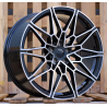 R20x9.5 5X112 ET 38 66.6 I0293 Black Polished (MB) For BMW (K7+P2) (Rear+Front)
