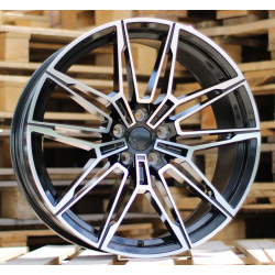 R19x9 5X112 ET 40 66.6 I0294 (BYD1677) Black Polished (MB) For BMW (P+Z1+Z3) (Rear+Front)