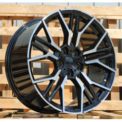 R19x9 5X120 ET 38 72.6 I0405 Black Polished (MB) For BMW (K3) (Rear+Front)