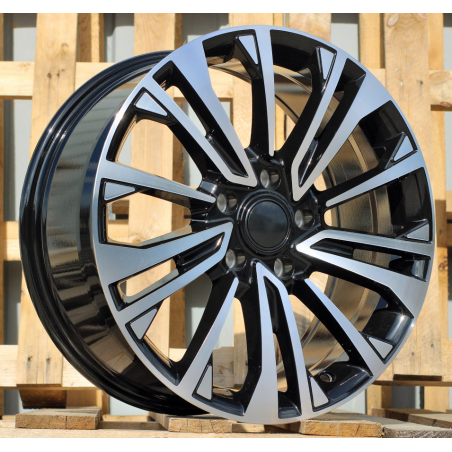 R18x8 5X120 ET 50 65.1 I1114 Black Polished (MB) For VW (K7)