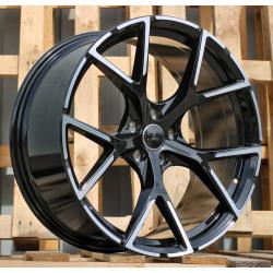 R17x7.5 5X100 ET 42 57.1 3S5997 Black Polished Half Matt (MBHM) For AUD (R) (HYBRID FORGED)