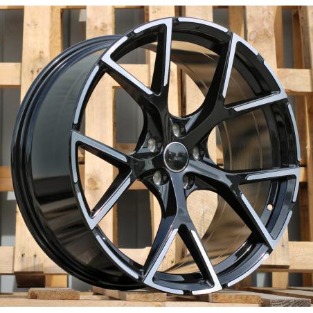 R17x7.5 5X100 ET 42 57.1 3S5997 Black Polished Half Matt (MBHM) For AUD (R) (HYBRID FORGED)