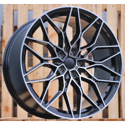 R19x8.5 5X120 ET 45 72.6 IN292 Black Polished (MB) For BMW (K7) (Rear+Front)