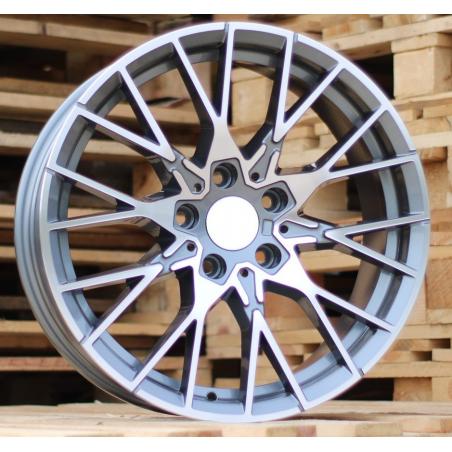R18x8 5X120 ET 40 72.6 A5479 (BK5441) Grey Polished (MG) For BMW (P) ())