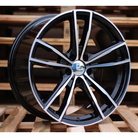 R18x8 5X120 ET 34 72.6 A5588 (IN5574) Black Polished (MB) For BMW (K7+P2+Z5)
