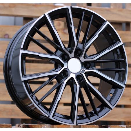 R19x8 5X112 ET 50 66.6 A5824 Black Polished (MB) For BMW (P) (BMW 1(F40)/ 2(F44))
