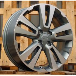 R17x6.5 4X100 ET 43 60.1 L2093 Grey Polished (MG) For RACIN (K3)