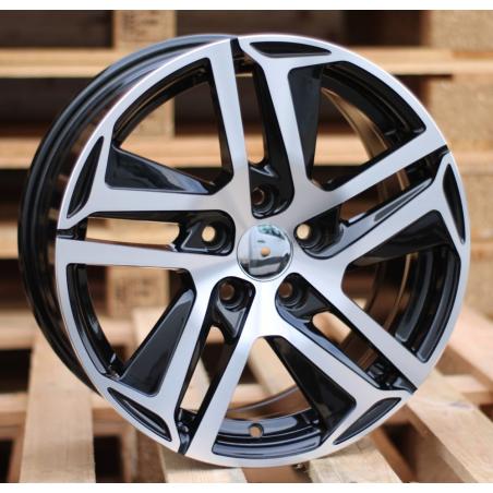 R16x7 5X108 ET 35 65.1 PG534 (BK5516) Black Polished (MB) For PEUG (L2+L3+P)
