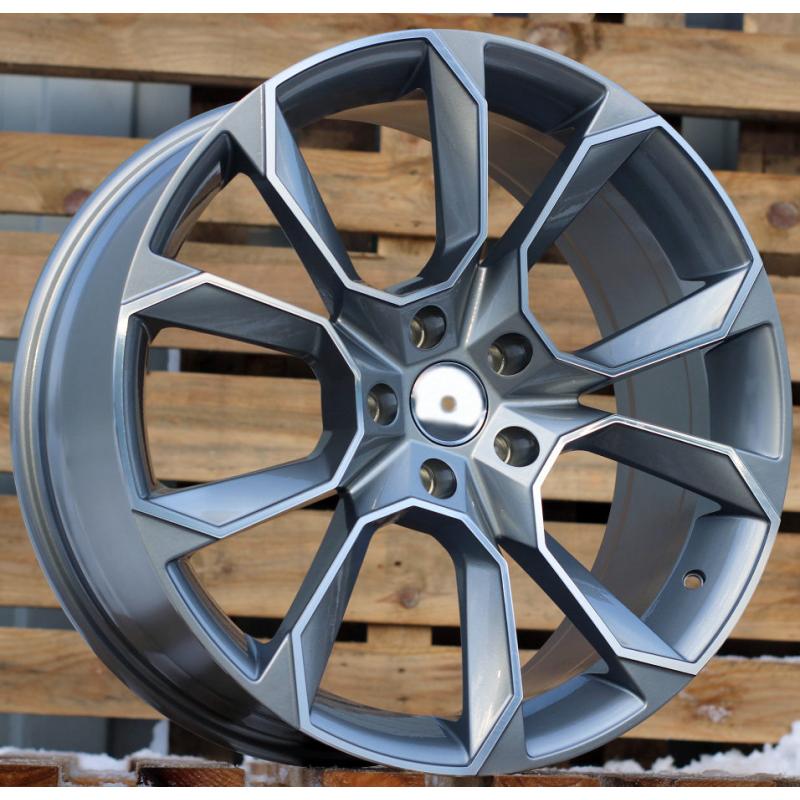 R18x8 5X112 ET 40 57.1 SK516 (BYD1310) Grey Polished+Powder Coating (MGPC) For SKODA (P1+K5) R18x8 5X112 ET 40 57.1 SK516 (BYD1310) Grey Polished+Powder Coating (MGPC) For SKODA (P1+K5)
