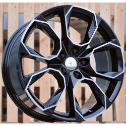 R18x8 5X112 ET 40 57.1 SK516 (IN5474) Black Polished (MB) For SKODA (K7)
