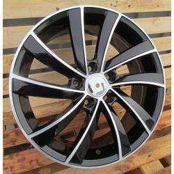 R16x6.5 5X112 ET 41 57.1 SK523 (BK5290) Black Polished (MB) For SKODA (R)