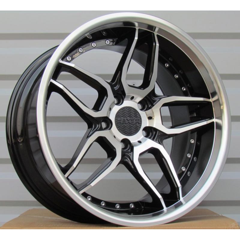 R18x10 5X120 ET 15 74.1 SSA01 (HX030) Black Polished+Powder Coating (MBPC) For HAXER (K3) (Rear+Front) R18x10 5X120 ET 15 74.1 SSA01 (HX030) Black Polished+Powder Coating (MBPC) For HAXER (K3) (Rear+Front)