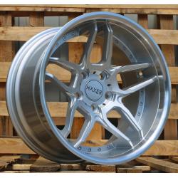 R19x10 5X120 ET 40 72.6 SSA01 (HX030) Silver+Polished Lip (SP) For HAXER (Z4) (Rear+Front)