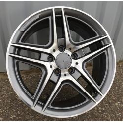 R17x7.5 5X112 ET 45 66.6 SSA02 Grey Polished (MG) For MER (Z2) ((AKC 80 Eur))