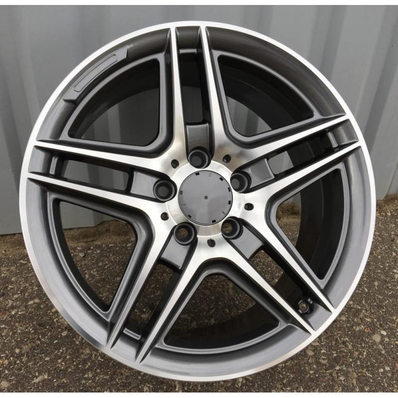R17x7.5 5X112 ET 45 66.6 SSA02 Grey Polished (MG) For MER (Z2) ((AKC 80 Eur)) R17x7.5 5X112 ET 45 66.6 SSA02 Grey Polished (MG) For MER (Z2) ((AKC 80 Eur))