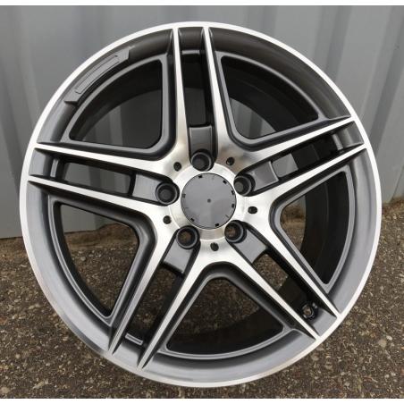 R17x7.5 5X112 ET 45 66.6 SSA02 Grey Polished (MG) For MER (Z2) ((AKC 80 Eur))