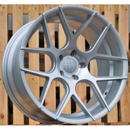 R18x10 5X120 ET 15 74.1 SSA03 (HX022) Silver Shining (SS) For HAXER (K3+P2+Z4) (Rear+Front)