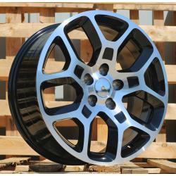 R17x7 5X110 ET 40 65.1 TL0460 Black Polished (MB) For JEEP (P1) (JEEP/FIAT 500X)