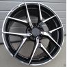 R19x8.5 5X112 ET 43 66.6 XE137 (BY1225) Black Polished (MB) For MER (P) (Rear+Front)