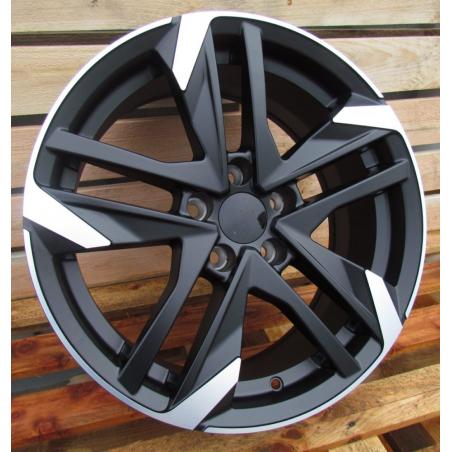 R16x7 5X108 ET 44 65.1 XE170 (BK5788) Black Polished Half Matt (MBHM) For PEUG (D1+K4)
