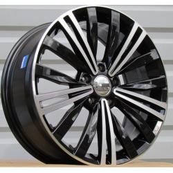 R17x7 5X112 ET 40 57.1 XE360 Black Polished+Powder Coating (MBPC) For VW