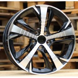 R17x7.5 5X108 ET 44 65.1 XE410 Black Polished (MB) For PEUG (R)
