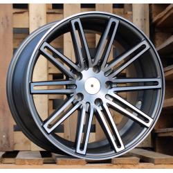 R18x9 5X120 ET 35 72.6 XF158 (A1031) Grey Polished Matt (MGM) For RACIN (K7) ((Rear+Front) Style Vossen (AKC 75 Eur))