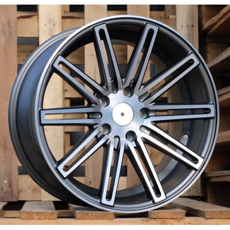 R18x9 5X120 ET 35 72.6 XF158 (A1031) Grey Polished Matt (MGM) For RACIN (K7) ((Rear+Front) Style Vossen (AKC 75 Eur))