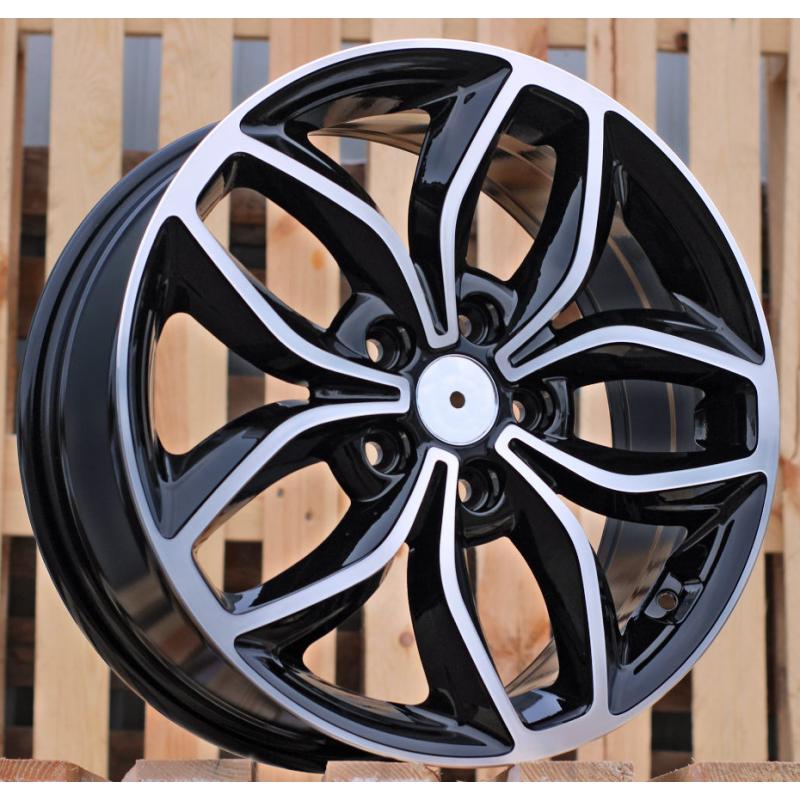 R17x7 5X114.3 ET 50 67.1 B5110 Black Polished (MB) For KIA (R) R17x7 5X114.3 ET 50 67.1 B5110 Black Polished (MB) For KIA (R)