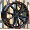R17x7 5X105 ET 40 56.6 B5253 Black+Red Line (BR) For RACIN (D2) ((AKC 80 Eur))