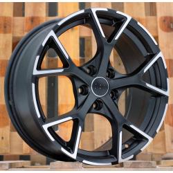 R17x7.5 5X112 ET 42 66.5 3S5997 Black Polished Half Matt (MBHM) For AUD (P2) (HYBRID FORGED)