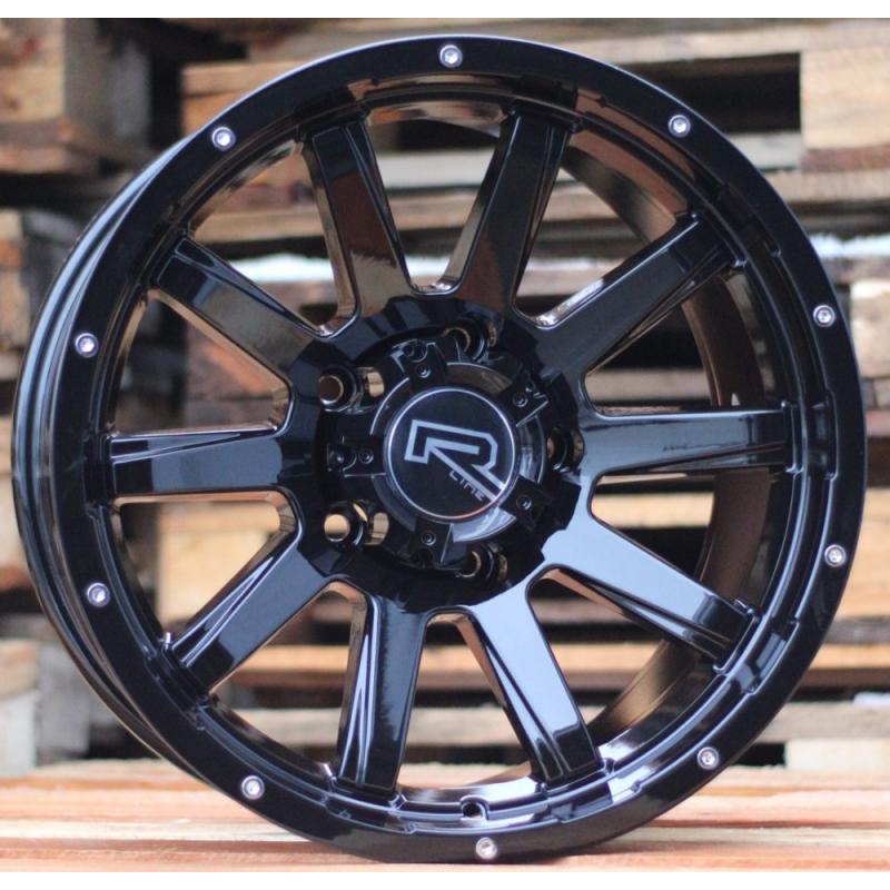 R17x9 6X114.3 ET 0 66.1 A1302 Black (BL) For 4X4 (R) R17x9 6X114.3 ET 0 66.1 A1302 Black (BL) For 4X4 (R)
